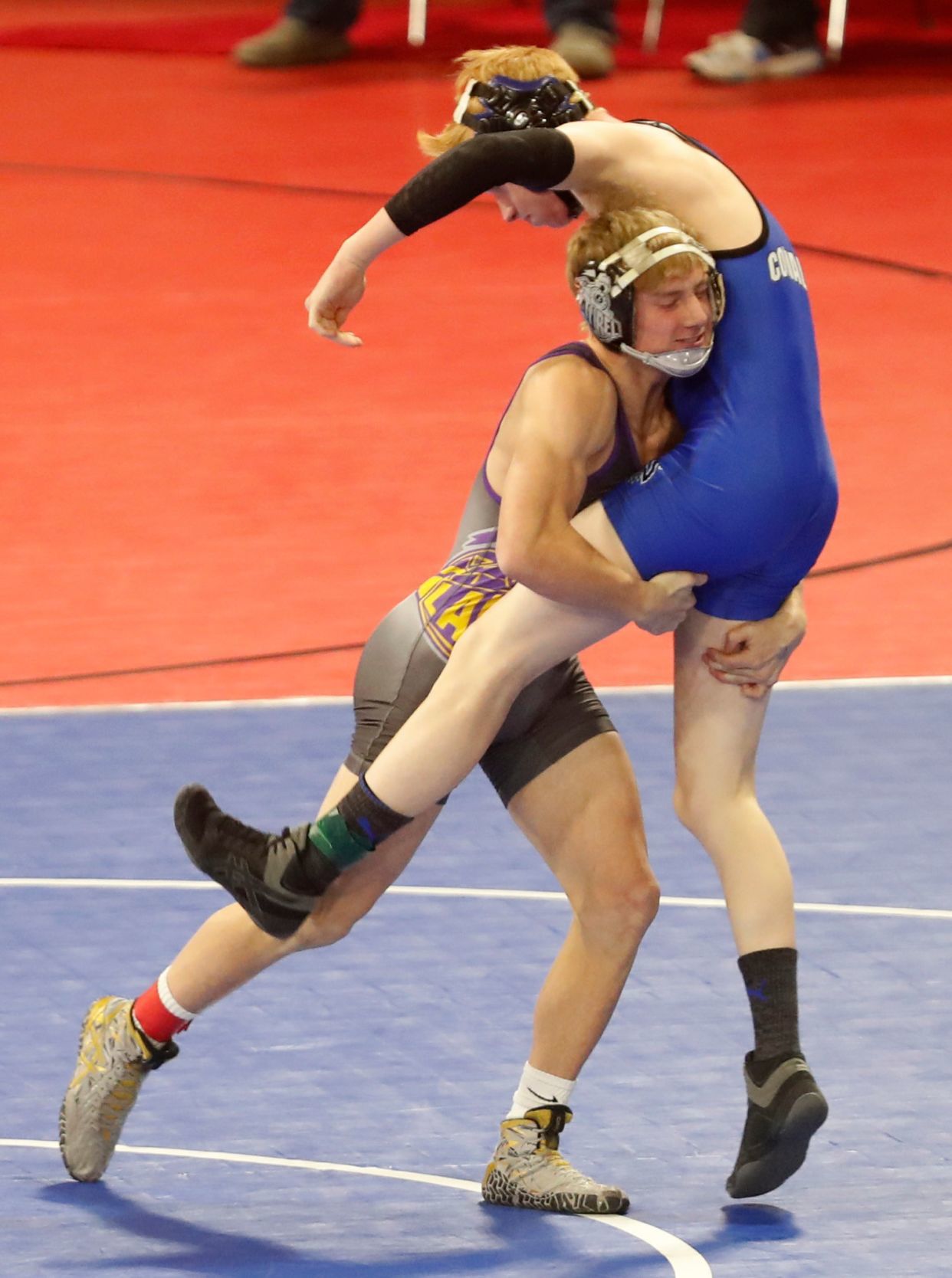First round of state wrestling